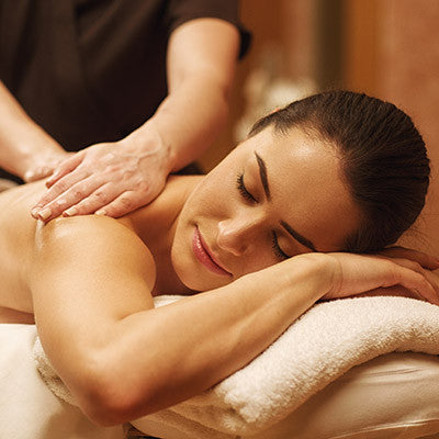 She received a relaxing treatment from professional masseur